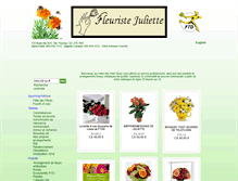 Tablet Screenshot of fleuristejuliette.com